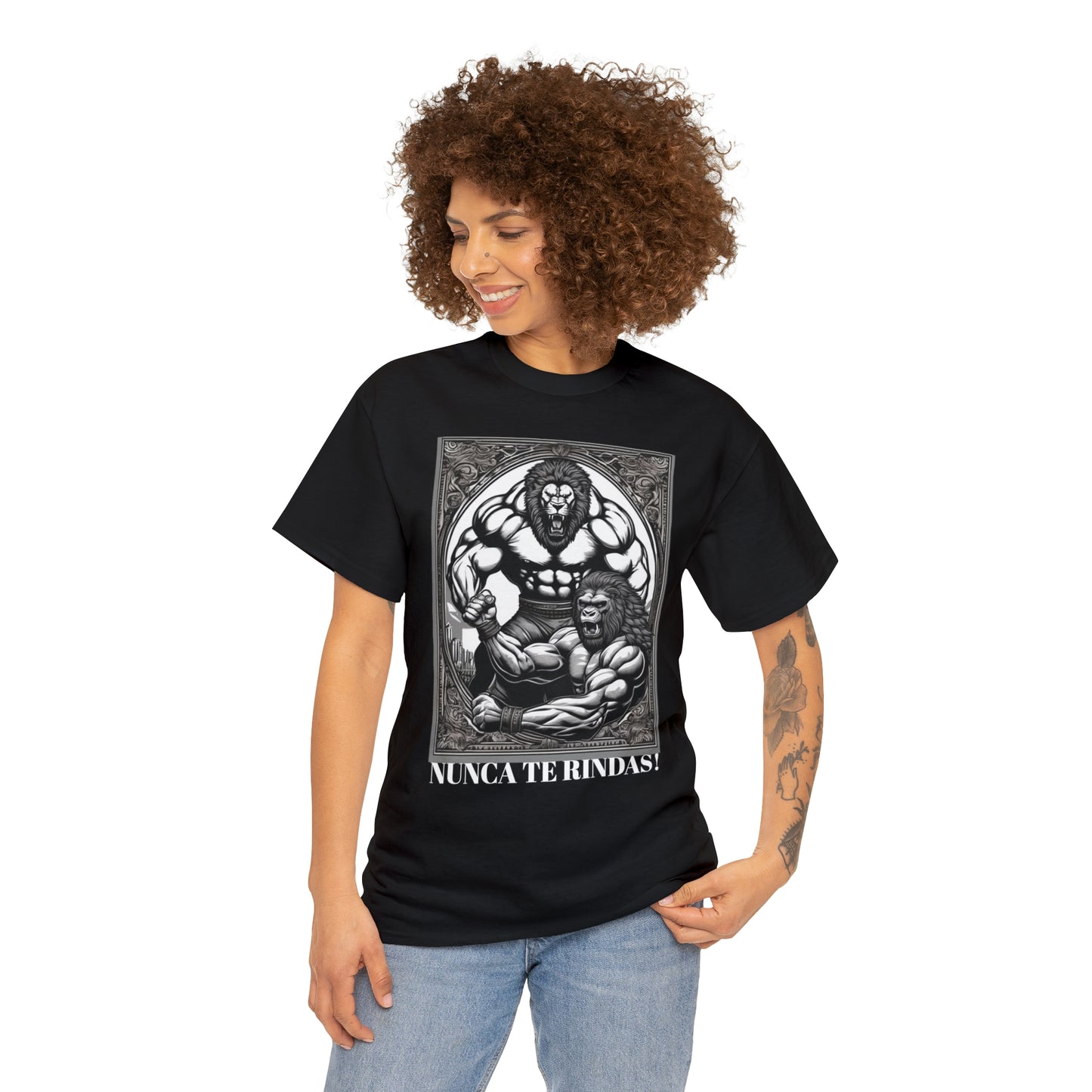 NUNCA TE RINDAS SHORT SLEEVE TEE! NEVER GIVE UP ! CENCAL STRENGTH CO.