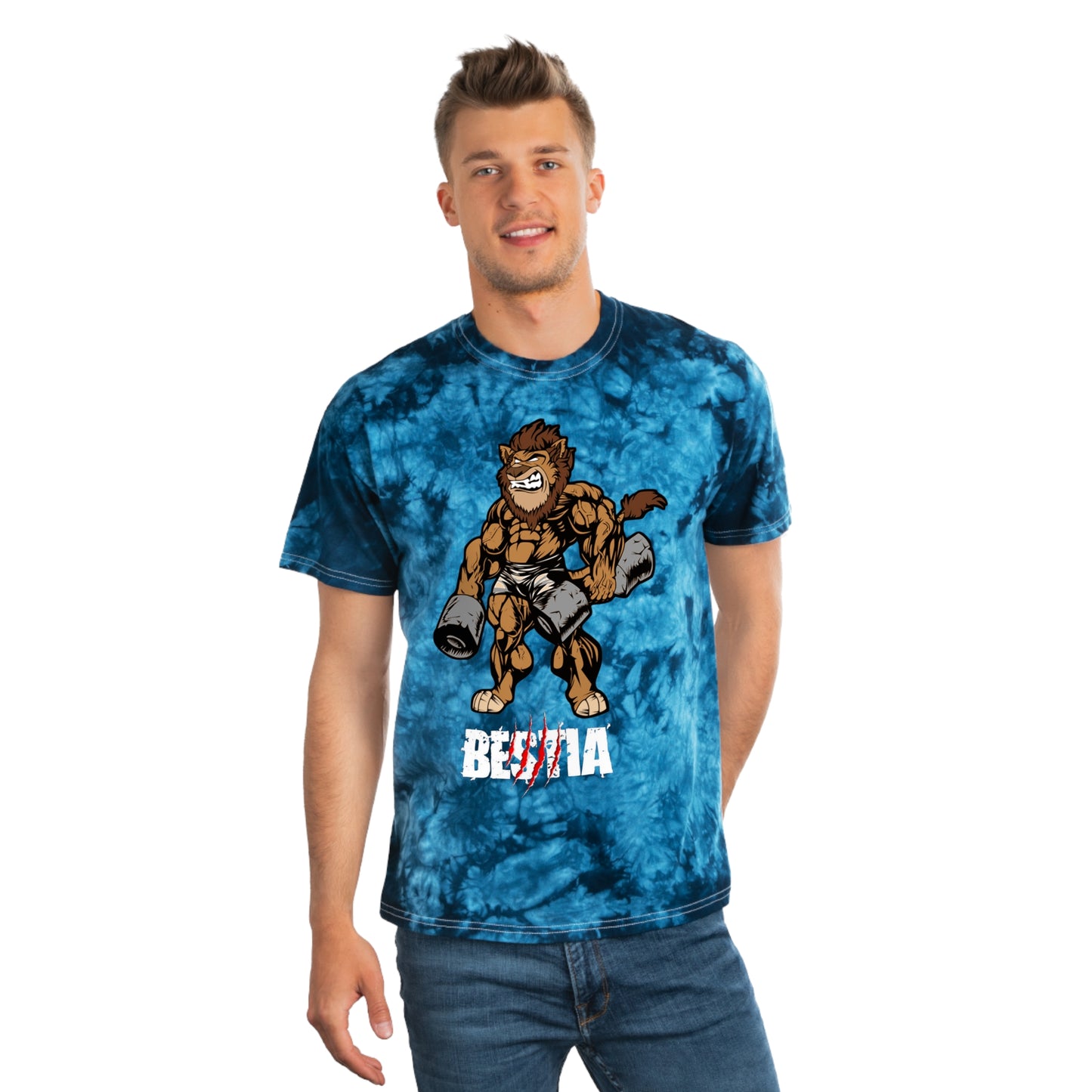 BESTIA , CENCAL STRENGTH CO. Tie-Dye Tee, Crystal