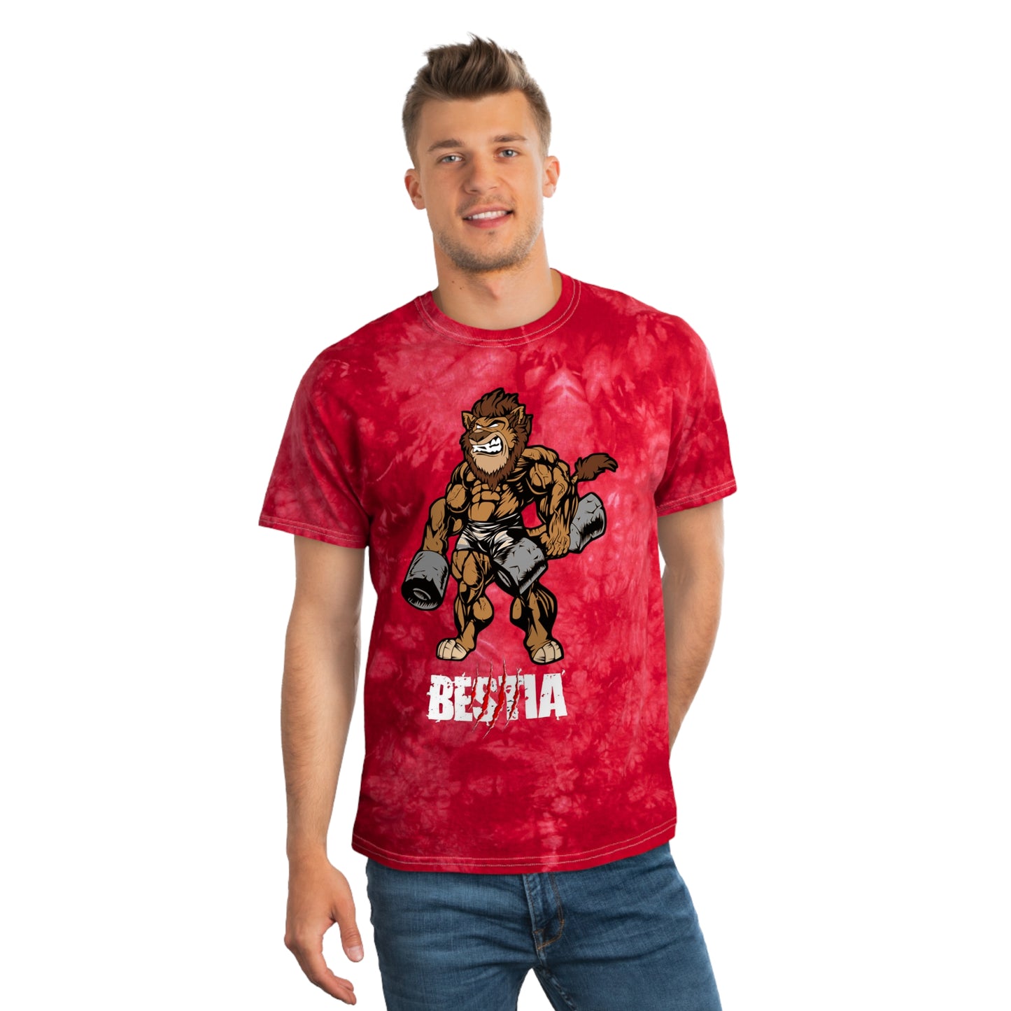 BESTIA , CENCAL STRENGTH CO. Tie-Dye Tee, Crystal
